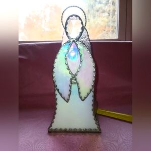 Irredescen Angel candle holder